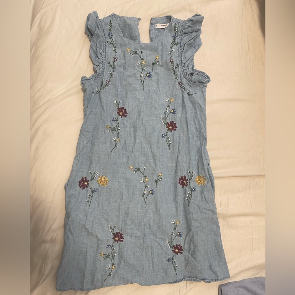 100% AUTHENTIC MANGO DENIM BABYDOLL DRESS